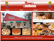 Tablet Screenshot of maggiespizza.com